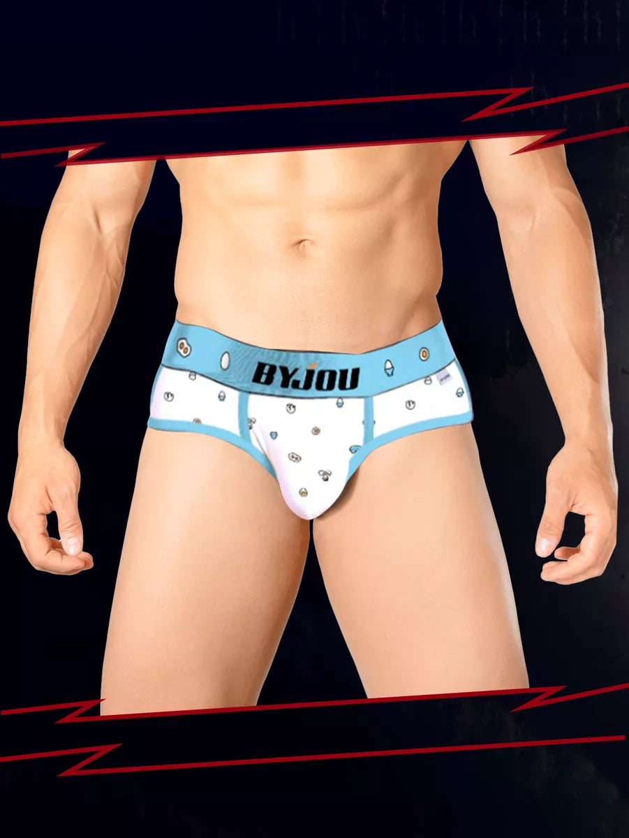 Boxer Para Caballeros Brief Underwear (blanco) Bnaumx041