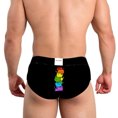 Boxer Brief Men Pride Byjou Underwear Calzon Black BPRMX010