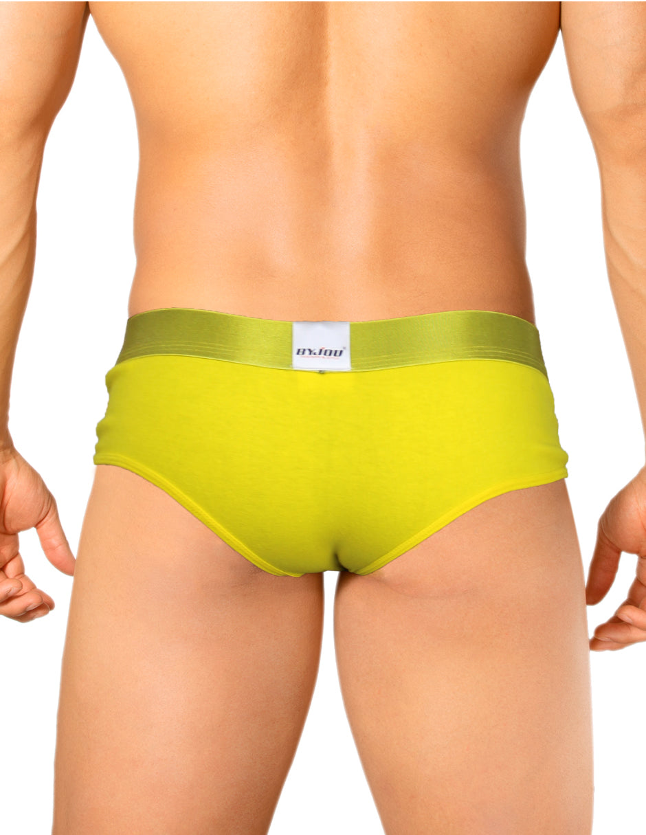 Boxer para Caballeros Brief Byjou (Amarillo) Ropa Interior BANDMXS1003