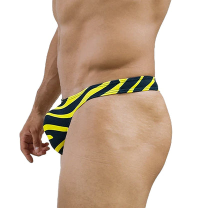 Boxer Tanga Byjou Negro Amarilli BTANMX6323